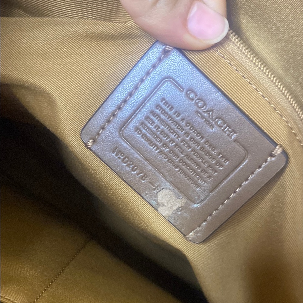 Coach Tan Signature Tote Bag - Picture 6 of 12